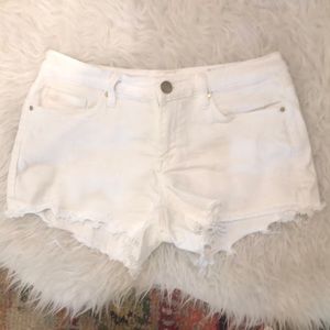 White Womens Blank NYC Denim Cutoff Shorts 26